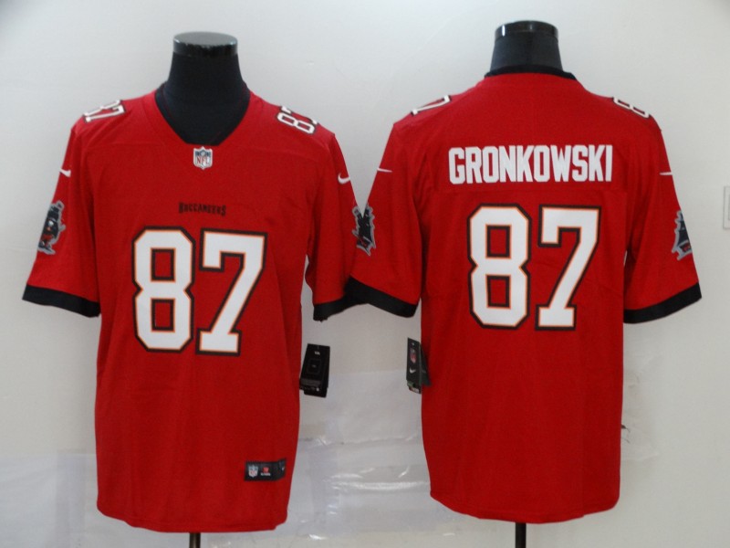 Men's Tampa Bay Buccaneers Red #87 Rob Gronkowski Red Vapor Untouchable Limited Stitched Jersey